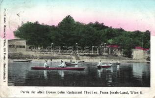 Vienna, Wien II. Fischer restaurant, Franz Joseph Land, Danube (EK)