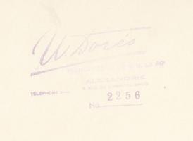 Dores táncoló lány fotó, hátul pecséttel, 18×24 cm