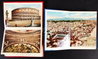cca 1950 Róma I-II. leporelló, 29+32 db képpel /
cca 1920-1930 Paris leporello with 61 pictures