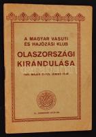 1925 A Magyar Vasúti és Hajózási Klub olaszországi kirándulása, útinapló, 32p