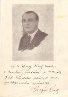 Dr. Báthory József, election campaign, recommendation by Huszár Károly