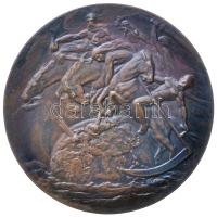 Osztrák-Magyar Monarchia 1914-1918. "Az első világháború emlékére / Németország, Németország mindenek felett" Br emlékérem. Szign.: B.H. Mayer (60mm/94.1g) T:2 Austro-Hungarian Monarchy 1914-1918. "The Memory of World War One / Deutschland, Deutschland über alles" commemorative Br medallion. Sign: B.H. Mayer (60mm/94.1g) C:XF