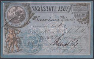 1880 Vadászati jegy / Hunter card