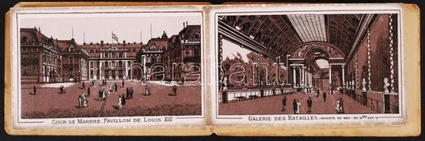 cca 1900 Versailles leporello 12 litho képpel / Leoprello with 12 Litho pictures