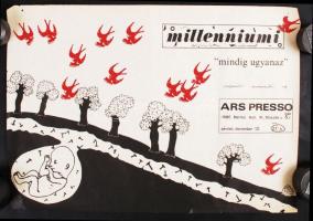 1986 4 db koncerteket, rendezvényeket népszerűsítő plakát