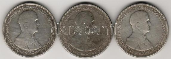 1930 5P Ag(3x) "Horthy" T:3+
