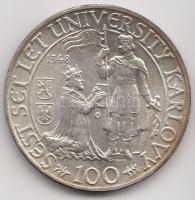 Csehszlovákia 1948. 100K Ag "Károly Egyetem" T:1- patina
Czechoslovakia 1948. 100 Korun Ag...