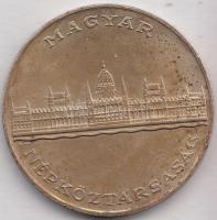 1956. 25Ft Ag "10 éves a forint / Parlament" T:2 patina