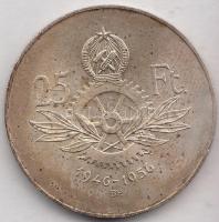 1956. 25Ft Ag "10 éves a forint / Parlament" T:2 patina