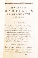 M. Valerii Martialis: Epigrammatum Libri. Ad optimos codices parisiis nuperrime recensiti et castiga...