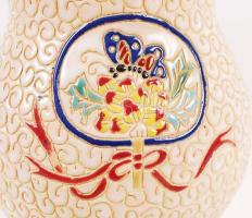 Iparművész mázas kerámia váza, jelzés nélkül, hibátlan m: 33 cm