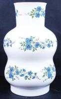 Dekoratív Zsolnay váza, virágmintás, matricás, jelzett, hibátlan, m:30 cm