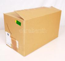 Őszi mintás váza, matricás, jelzés nélkül, hibátlan, m:31 cm