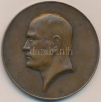 Olaszország 1928. "La Mattia - Corvino, Benito Mussolini" Br emlékérem (50mm) szign: De Kuzmich T:2 Italy 1928. "La Mattia - Corvino, Benito Mussolini" Br commemorative medallion (50mm) sign: De Kuzmich C:XF