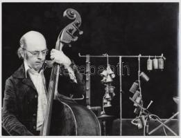 1977 Gervai Tamás: Jazz ’77, Graham Colliert, vintage fotóművészeti alkotás, feliratozott,...