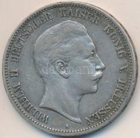 Német Államok / Poroszország 1899A 5M Ag "II. Vilmos" T:2-,3 German States / Preussen 1899A 5 Mark Ag "Wilhelm II" C:VF,F