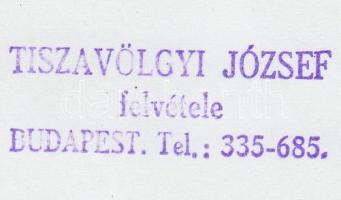 cca 1950-1960 Tiszavölgyi József: Társasági élet egy gyógyüdülőben, 6 db szocreál életkép, fele pecs...