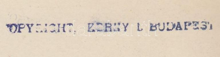 1933 Kerny István (1879-1963): Budapest, Őrségváltás a királyi palotában, vintage fotóművészeti alko...