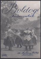 1942 Kerny István (1879-1963): Boldogi kézimunkák című kiadvány címlapfotója, feliratozva, 17x11 cm