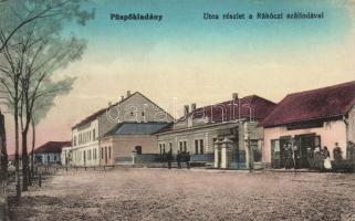 Püspökladány, Rákóczi Szálloda, utca, üzlet