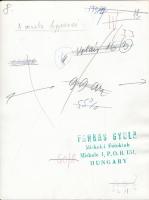 1960 Farkas Gyula (Miskolc): A munka fegyverei, vintage fotóművészeti alkotás, feliratozott, pecsétt...