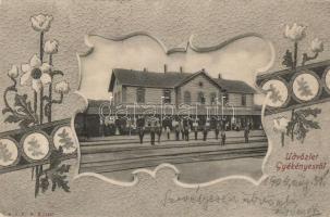 Gyékényes, vasútállomás, Art Nouveau (EK)