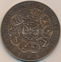 Tóth Sándor (1933-) 1990. "MÉE Hajdú-Bihar Megyei Szervezete (Debrecen) - Erdélyi Fejedelmek" Br emlékérem (70mm) T:1- apró ph. Adamo DE17