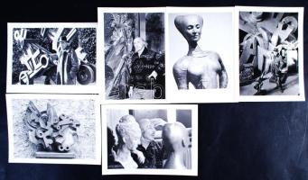 cca 1990-1998 Umberto Mastroianni (1910-1998) olasz szobrászművészről és alkotásairól készült fotóté...