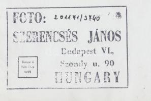 1971 Szerencsés János (1950-): Babák, vintage fotóművészeti alkotás, pecséttel jelzett, feliratozott...