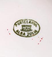 Alba Iulia fűszertartó készlet, egyik sérült, matricás, jelzett, 6 db nagy és 4 db kicsi, m:17 cm, m...