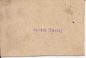 cca 1870 Szeged város Fő tere a városházával, keményhátú fotó, felületén kisebb hibák, egyik sarkán ...