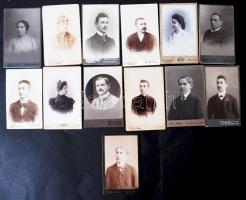 cca 1890-1930 Erdélyi fotótörténeti leletek temesvári, gyulafehérvári, nagyszebeni, tusnádfürdői, ko...