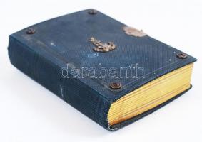 cca 1860-1870 Vizitkártya album, 26 db keményhátú fényképpel (főleg Czanzi és Heller műterméből) egy...