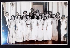 1934-1935 Schäffer fotó: Protestáns bál a Hungária Szállóban, és protestáns teadélutánok a Pannónia ...