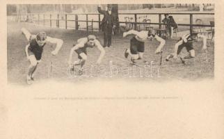 Courses a pied au Racing-Club de France - Départ d'une Course de 100 metres / race running