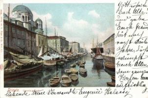 Trieste, Canal Grande, boats, sailing boats