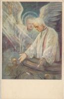 12 db vegyes háború előtti motívumlap, nagyrészt vallási téma / 12 pre-1945 mainly religious postcar...