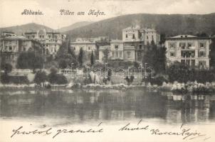 Abbazia, villas, port, Hotel Penzion