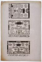 1800. 5G-1000G "Bécsi városi bankócédula" teljes "FORMULARE" sor T:II-
Habsburg ...