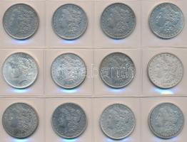 Amerikai Egyesült Államok 1879-1889. 1$ Ag "Morgan" (11x) + 1922. 1$ Ag "Liberty&quot...