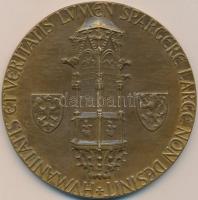 Csehszlovákia 1948. "600 éves a Károly Egyetem" Br emlékplakett (80mm) szign.: Spaniel T:2...