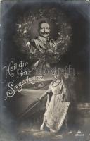 'Heil dir im Siegerkranz' / 'Hail to Thee in Victor's Crown' Wilhelm II, wreath (EK)