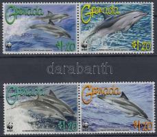 WWF: Dolphins set in pairs, WWF: Delfinek sor párokban