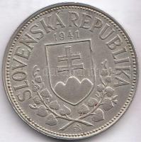 Szlovákia 1941. 20K Ag "Cirill és Metód" T:2,2- ph. Slovakia 1941. 20 Korun Ag "St. Kyrill and St. Methodius" C:XF,VF edge error Krause KM#7.1