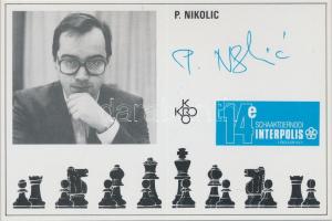 Schaaktoernooi Interpolis / chess tournament - 12 unused cards with chess players, from different ye...