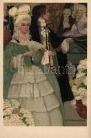 Baroque style postcard M.Munk Nr. 290. s: Ethel Franklin Betts
