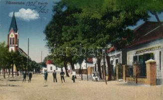 Budapest, XVII. Rákoscsaba, Piac tér, Mózer György Vendéglője, Divald és Monostory kiadása (fa)