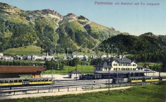 Pontresina, railway station, Piz Languard