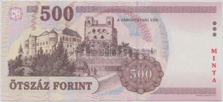1998. 500Ft "MINTA" felülbélyegzéssel "EA 0000041" T:I