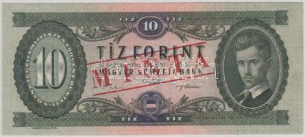 1969. 10Ft "MINTA" felülnyomással és perforációval "A000 000797" T:I
